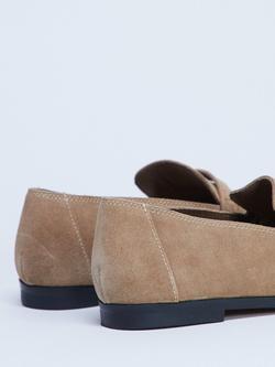 Topshop Charlie Loafers, Khaki - view 2, Khaki