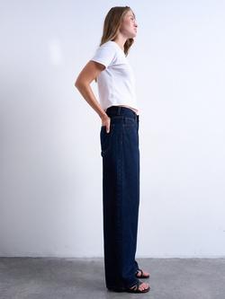 Topshop Low Rise Relaxed Jeans, Indigo Rinse - view 2, Indigo Rinse