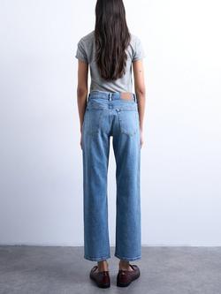 Topshop Comfort Straight Jeans, Bleach - view 2, Bleach