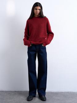 Topshop Ember Wide Leg Jeans, Indigo Rinse, Indigo Rinse