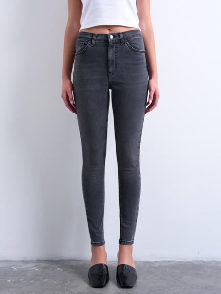 Topshop Jamie Skinny Ankle Jeans, Black, Black