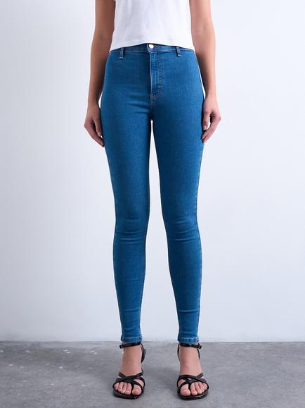 Topshop Joni Skinny Ankle Jeans, Blue