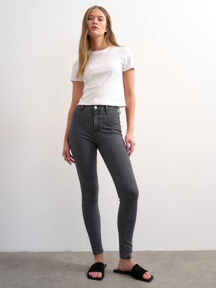 Topshop Joni Skinny Ankle Jeans, Black