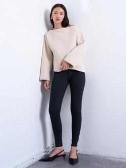 Topshop Joni Skinny Ankle Jeans - view 2, Black