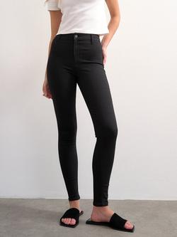Topshop Joni High Rise Skinny Jeans, Black, Black