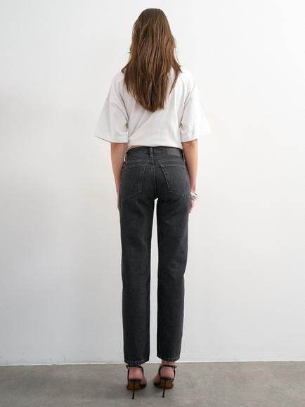Topshop Runway Cropped Jeans - view 2, Black