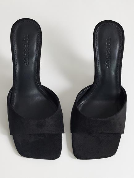 Topshop Esme Wedge Heel Sandals, Black - view 2, Black