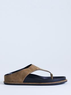 Topshop Angela Toe Post Sandals, Khaki, Khaki