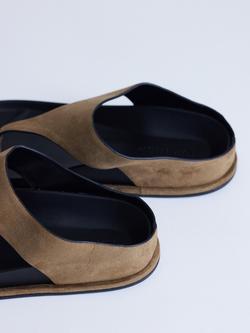 Topshop Angela Toe Post Sandals, Khaki - view 2, Khaki