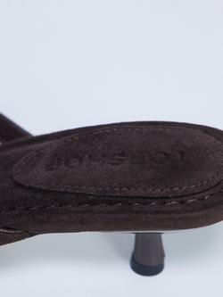 Topshop Axel Kitten Heel Toe Post Sandals, Chocolate - view 2, Chocolate