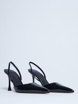 Topshop Angel Patent Court Shoes, Black - view 2, Black