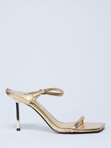 Topshop Sally Stiletto Heel Sandals, Gold