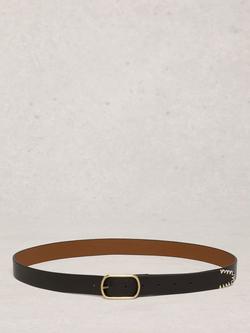 White Stuff Reversible Pure Leather Belt, Black/Tan - view 2, Black/Tan