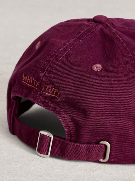 White Stuff Colour Contrast Baseball Cap, Purple - view 2, Purple