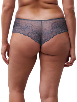 Chantelle Fleurs Shorty Knickers, Fancy Grey - view 2, Fancy Grey