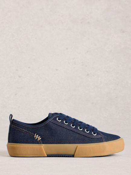 White Stuff Pippa Trainers, Blue, Blue