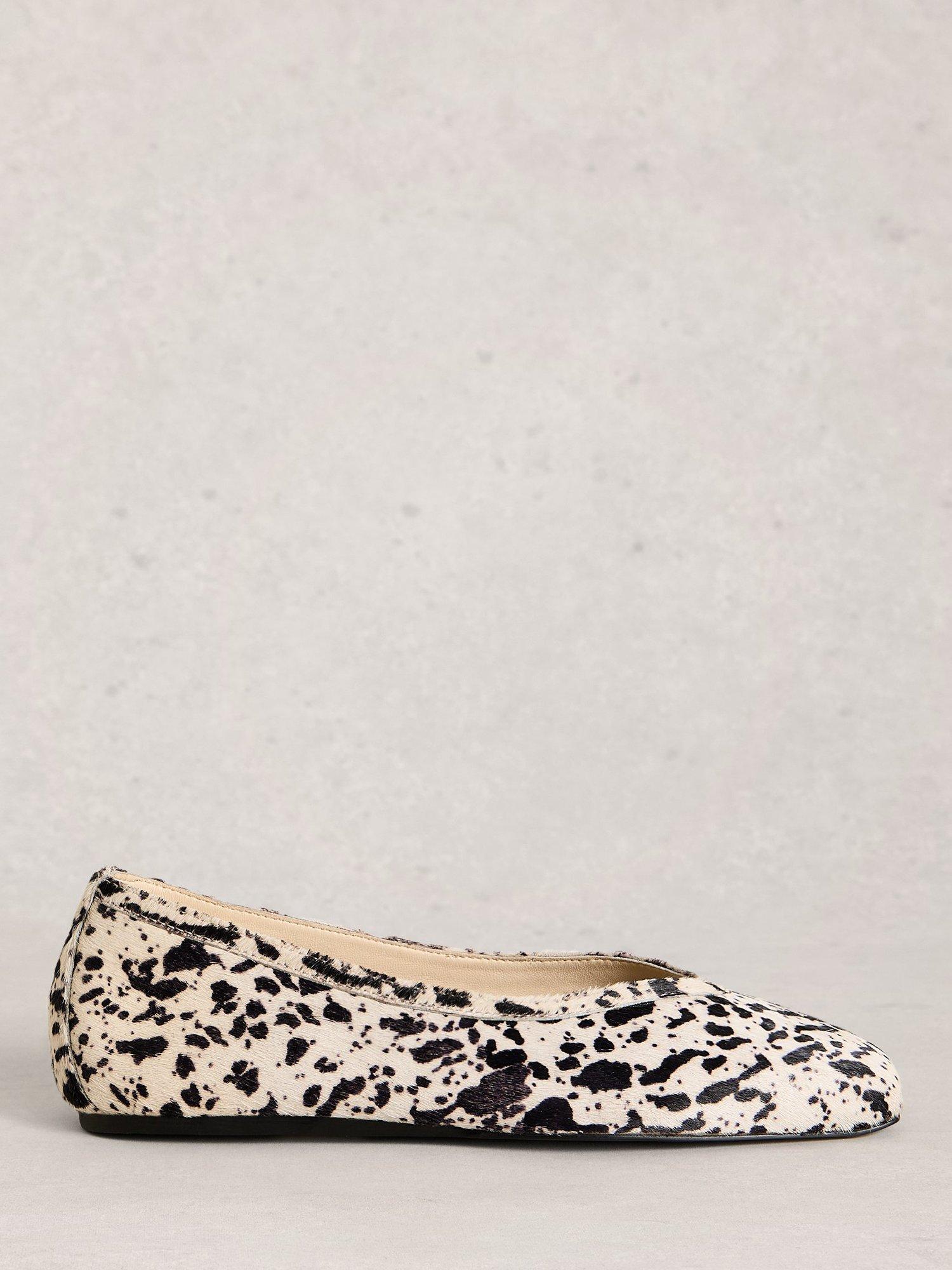 Product image 1 of 4, which shows White Stuff Sloane Animal Print Leather Pumps, Brown/Multi, 3