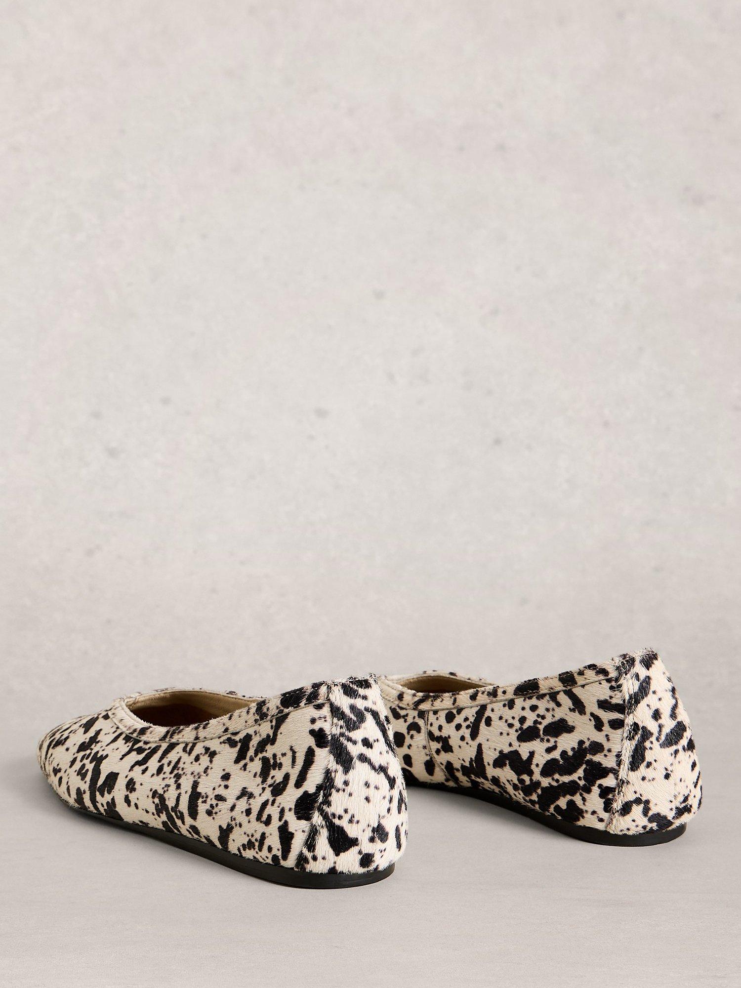Product image 2 of 4, which shows White Stuff Sloane Animal Print Leather Pumps, Brown/Multi, 3