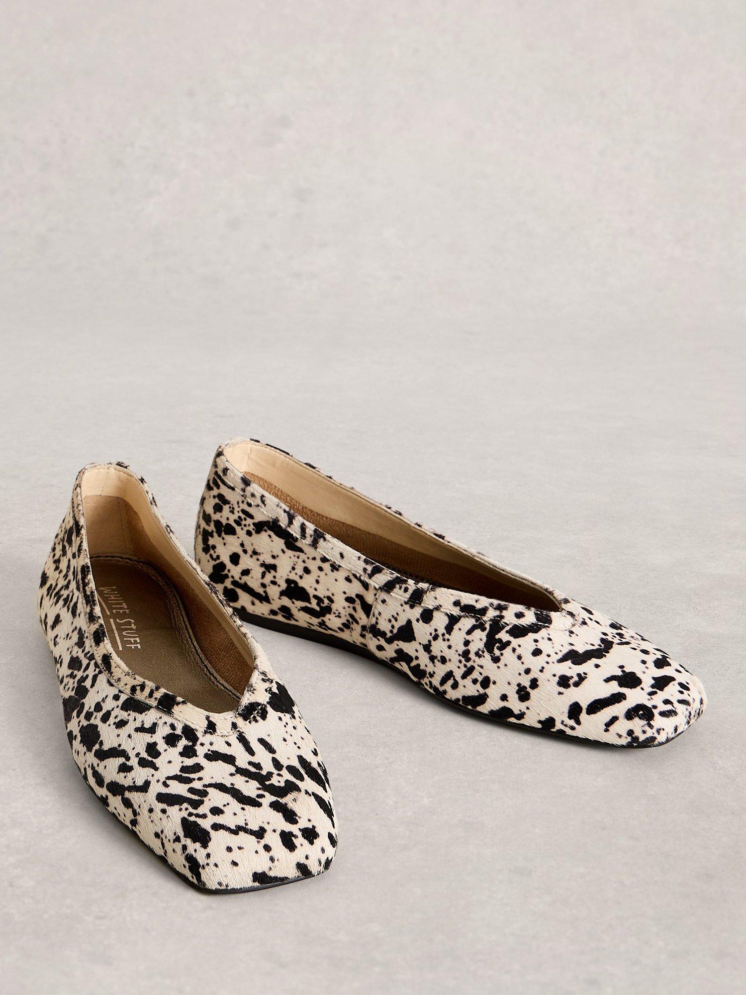 Product image 4 of 4, which shows White Stuff Sloane Animal Print Leather Pumps, Brown/Multi, 3