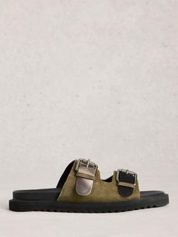 White Stuff Patty Suede Two Tone Sandals, Multi, Multi