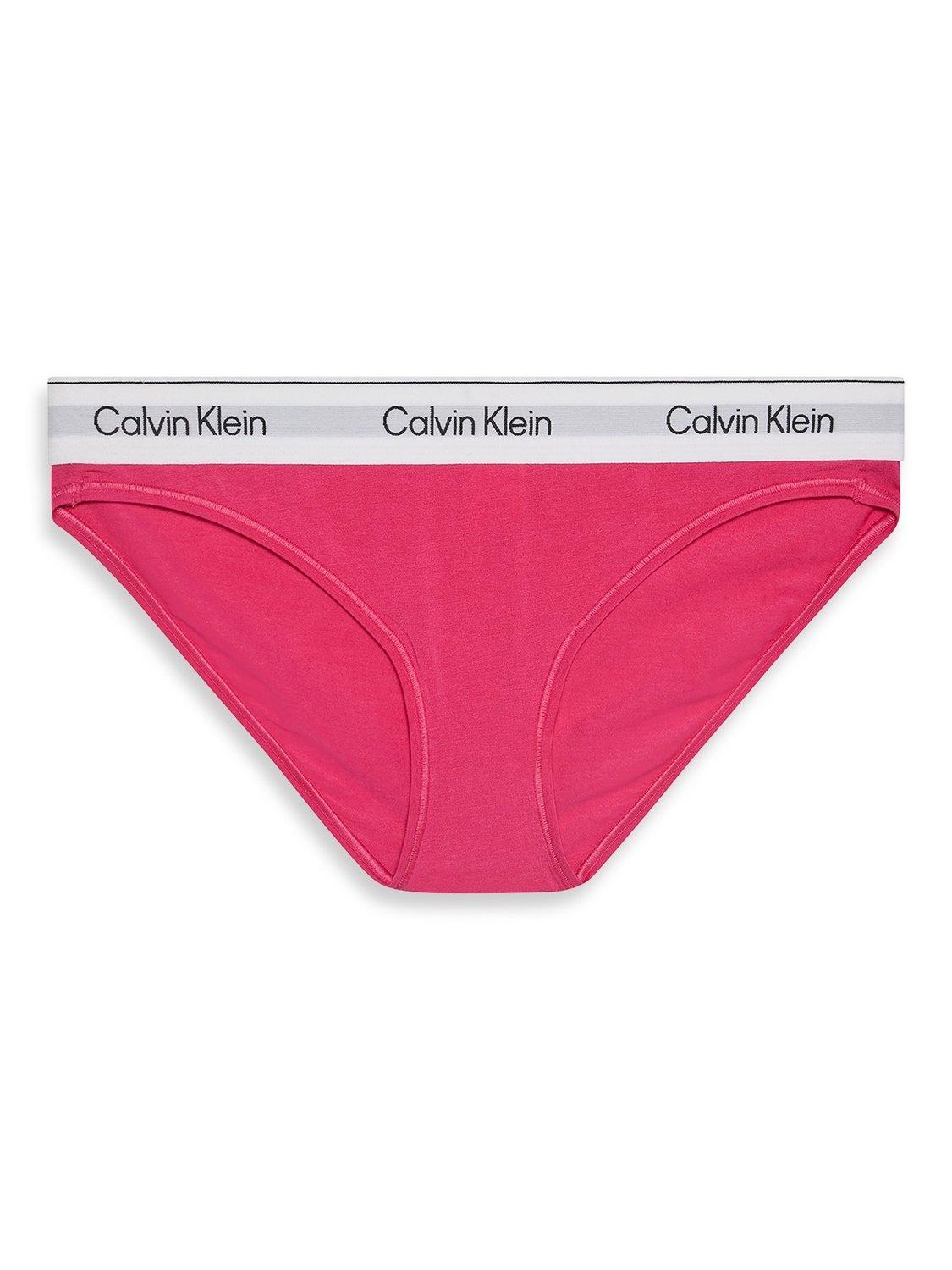 Product image 6 of 6, which shows Calvin Klein Icon Cotton Modal Bikini Knickers, Pink Fuchsia, S
