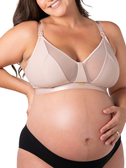 Hotmilk Flawless Full Cup Plunge Nursing Bra - view 2, Cashmere