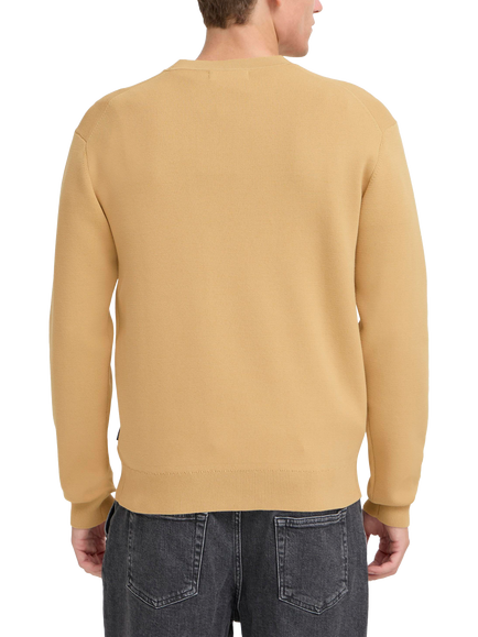 Casual Friday Agnar Cotton Blend Milano Knitted Cardigan, Lark - view 2, Lark