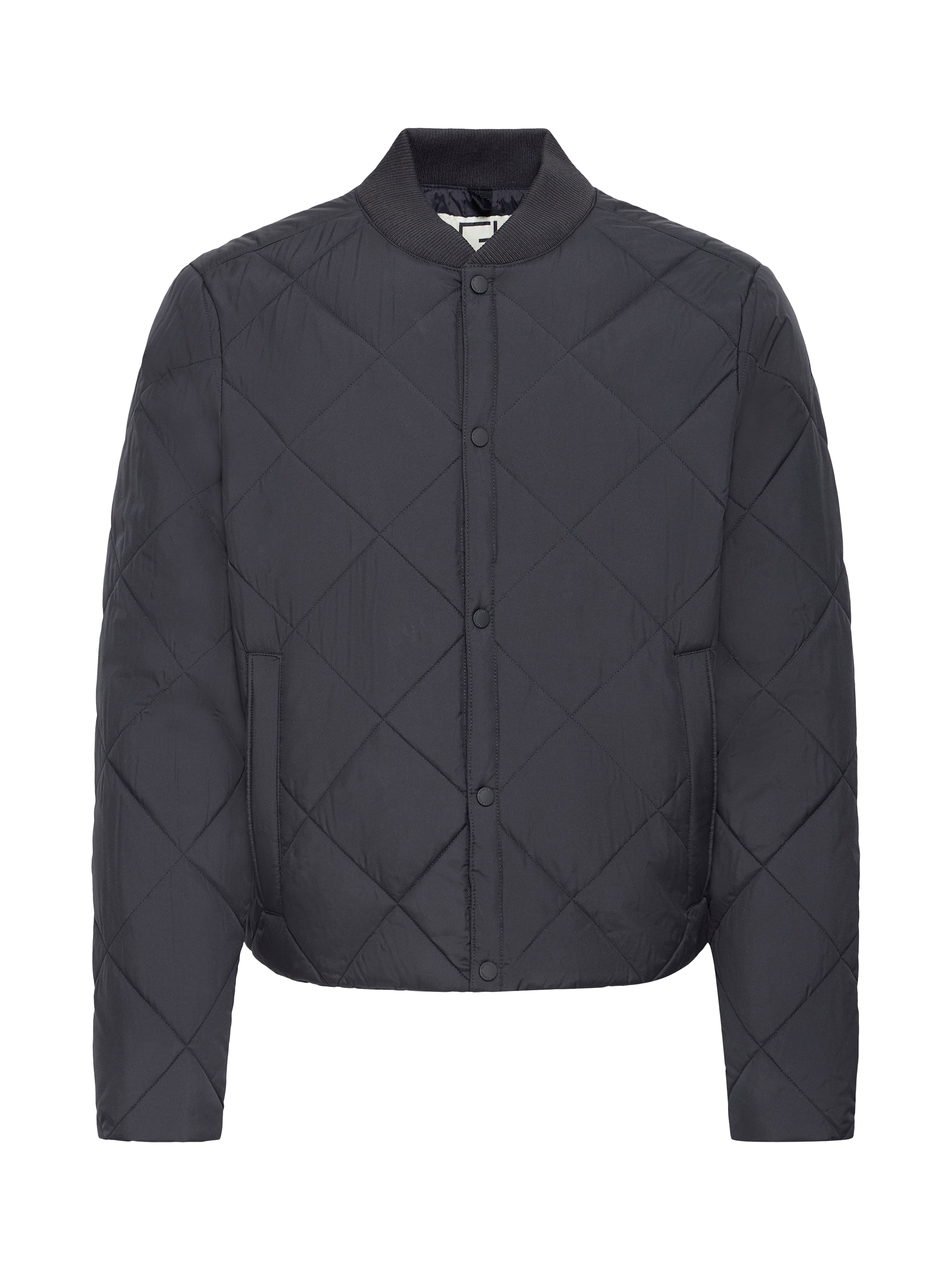 Product image 5 of 7, which shows Casual Friday Algren Quilted Bomber Jacket, Dark Navy, S