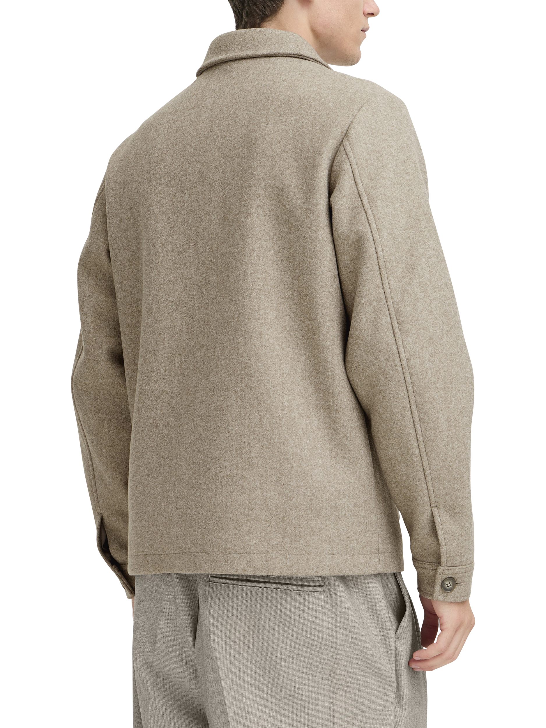 Product image 2 of 7, which shows Casual Friday Moberg Soft Touch Smart Jacket, Cream, M