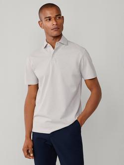 Hackett London Cotton Regular Fit Short Sleeve Polo Shirt, Concrete Beige