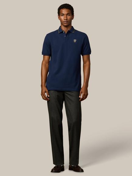 Hackett London Heritage Cotton Regular Fit Short Sleeve Polo Shirt - view 2, Old Navy