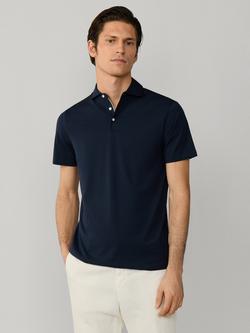 Hackett London Classic Fit Short Sleeve Cotton Polo Shirt, Navy, Navy