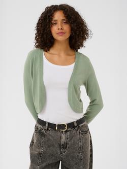 KAFFE Astrid Open Neck Bolero, Sea Spray, Sea Spray
