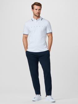 Hackett London Sport Logo Cotton Polo Shirt - view 2, White