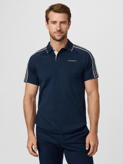 Hackett London Sport Tape Cotton Polo Shirt, Navy