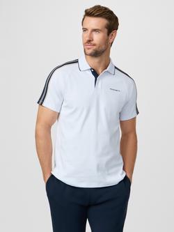 Hackett London Sport Tape Cotton Polo Shirt, White