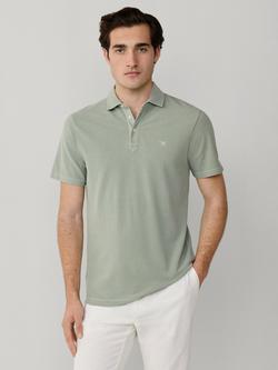 Hackett London Classic Fit Short Sleeve Pique Polo Shirt, Sage Green, Sage Green