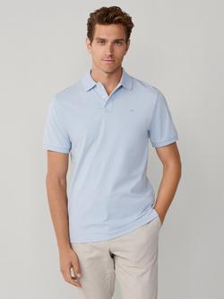 Hackett London Tipped Cotton Polo Shirt, Light Blue, Light Blue