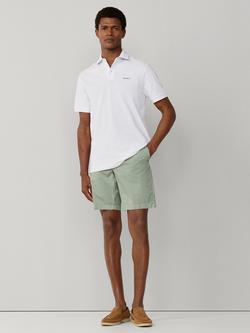 Hackett London Cotton Regular Fit Short Sleeve Polo Shirt - view 2, Optic White