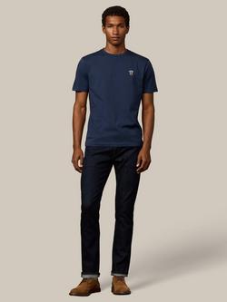 Hackett London Cotton Regular Fit Short Sleeve Badge Detail T-Shirt, Old Navy - view 2, Old Navy