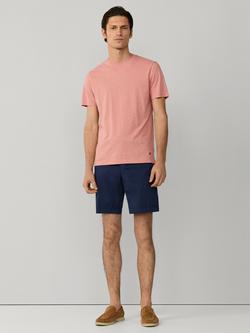Hackett London Linen Blend Classic Fit Short Sleeve T-Shirt - view 2, Dusty Rose Pink