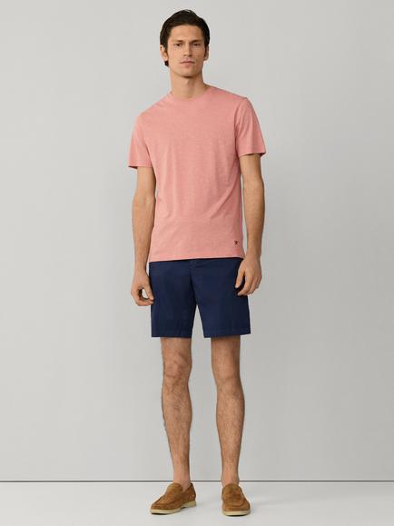 Hackett London Linen Blend Classic Fit Short Sleeve T-Shirt - view 2, Dusty Rose Pink