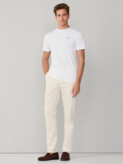 Hackett London Crew Neck Logo Cotton T-Shirt, White - view 2, White
