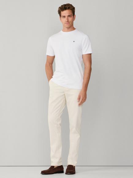 Hackett London Crew Neck Logo Cotton T-Shirt - view 2, White