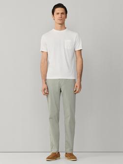 Hackett London Cotton Classic Fit Garment-Dyed T-Shirt, Off White - view 2, Off White