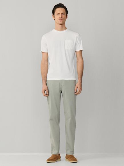 Hackett London Cotton Classic Fit Garment-Dyed T-Shirt - view 2, Off White