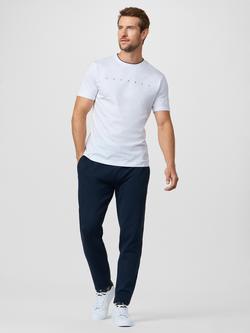 Hackett London Sport Crew Neck Logo Cotton T-Shirt - view 2, White