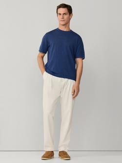 Hackett London Linen Blend Regular Fit Short Sleeve T-Shirt, Old Navy - view 2, Old Navy