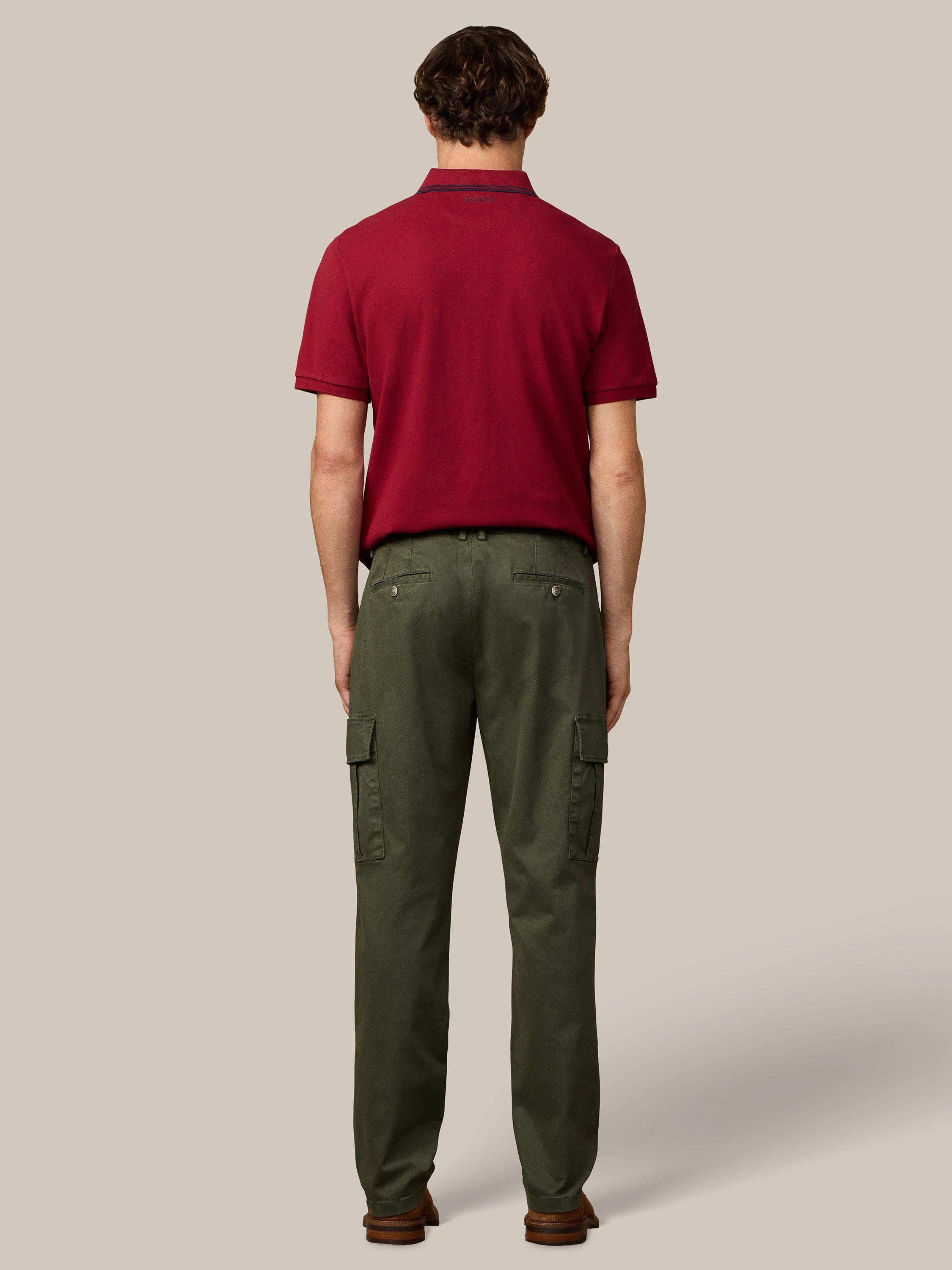 Product image 3 of 8, which shows Hackett London Relaxed Fit Regent Chinos, Forest Green, 28R