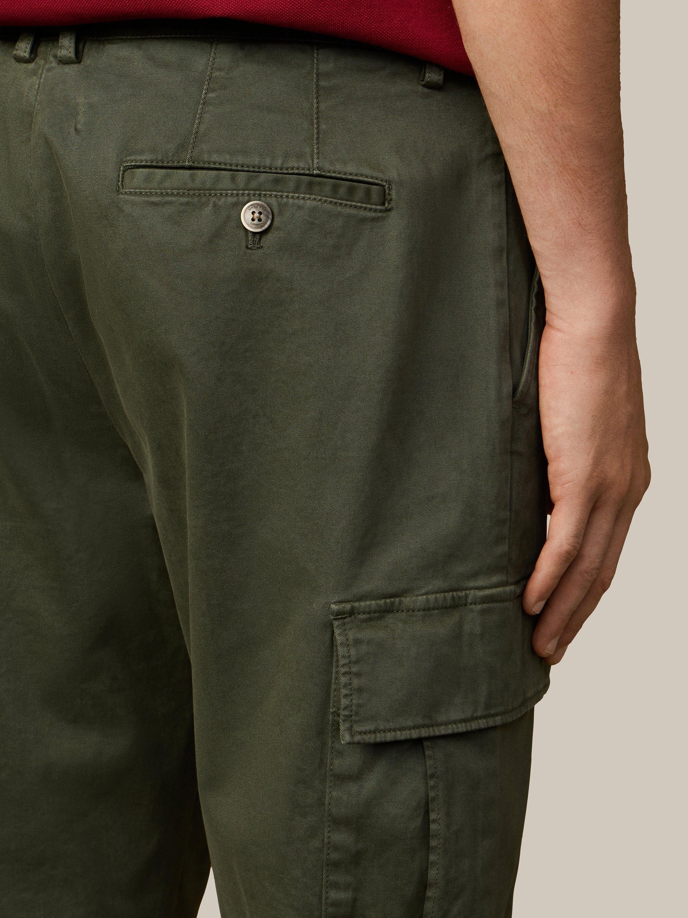 Product image 6 of 8, which shows Hackett London Relaxed Fit Regent Chinos, Forest Green, 28R